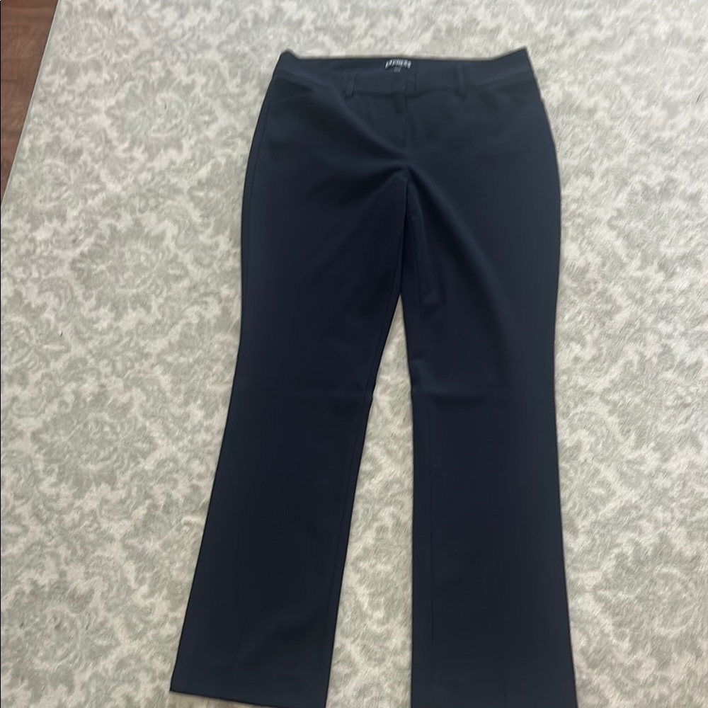 Express Blue Boot Cut Flare Pants Professional Style